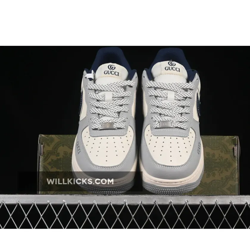 AIR FORCE 1 07 LOW WHITE/GREY/BLUE AIR FORCE 1 07 LOW WHITE/GREY/BLUE