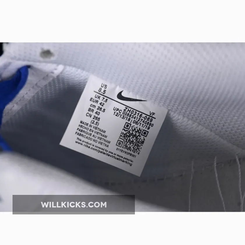 AIR FORCE 1 07 LOW WHITE/GREY/BLUE AIR FORCE 1 07 LOW WHITE/GREY/BLUE