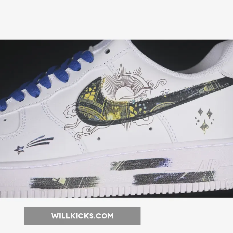 AIR FORCE 1 07 LOW WHITE/GREY/BLUE AIR FORCE 1 07 LOW WHITE/GREY/BLUE