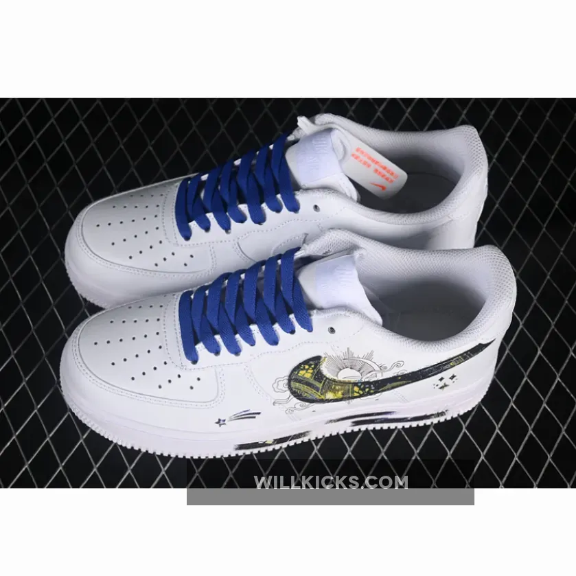 AIR FORCE 1 07 LOW WHITE/GREY/BLUE AIR FORCE 1 07 LOW WHITE/GREY/BLUE