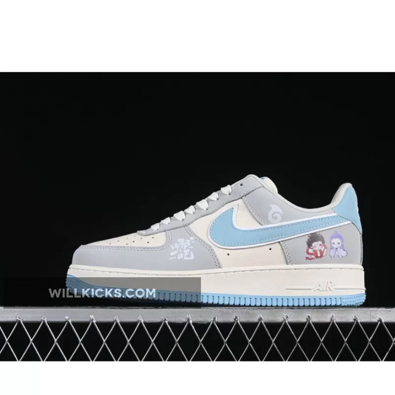 AIR FORCE 1 07 LOW WHITE/GREY/BLUE AIR FORCE 1 07 LOW WHITE/GREY/BLUE