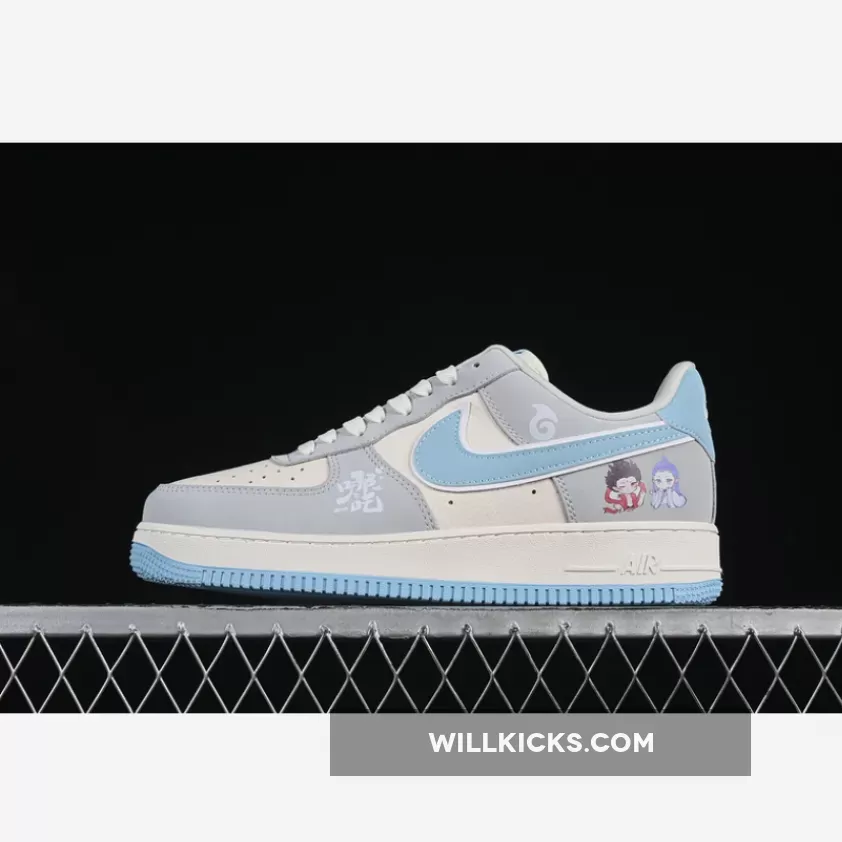 AIR FORCE 1 07 LOW WHITE/GREY/BLUE AIR FORCE 1 07 LOW WHITE/GREY/BLUE