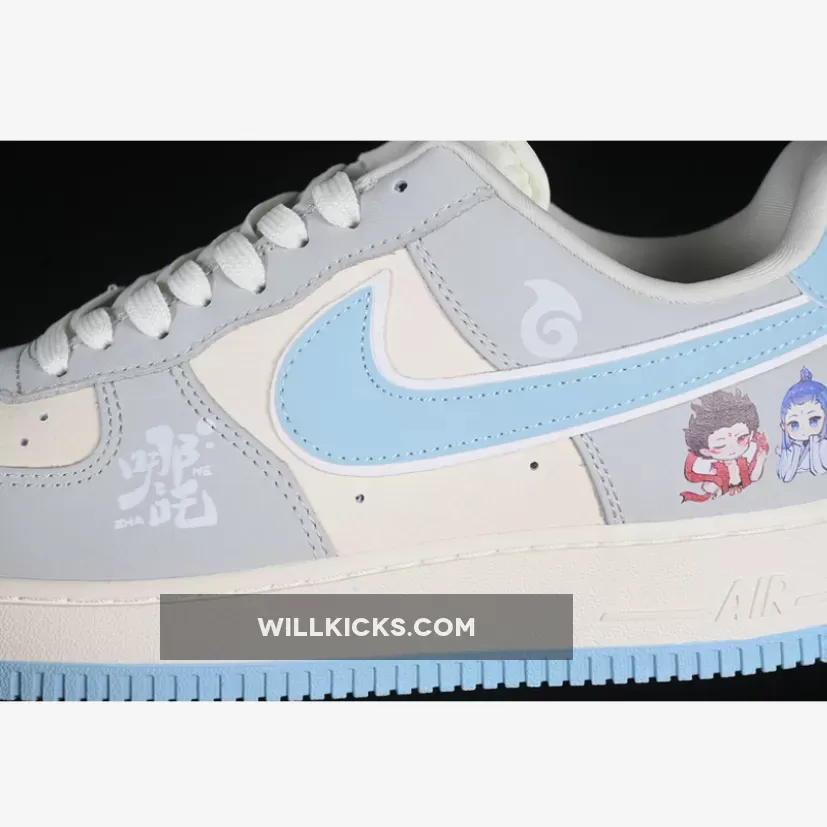 AIR FORCE 1 07 LOW WHITE/GREY/BLUE AIR FORCE 1 07 LOW WHITE/GREY/BLUE