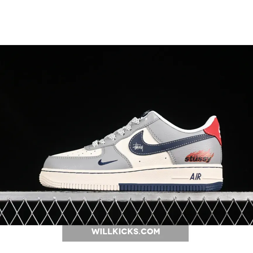 AIR FORCE 1 07 LOW WHITE/GREY/BLUE/RED AIR FORCE 1 07 LOW WHITE/GREY/BLUE/RED