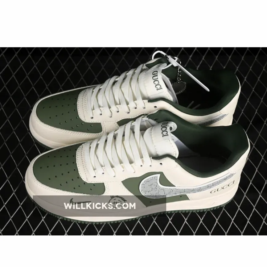AIR FORCE 1 07 LOW WHITE/GREY/GREEN AIR FORCE 1 07 LOW WHITE/GREY/GREEN