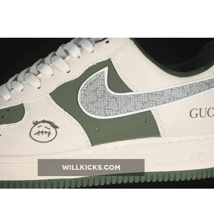 AIR FORCE 1 07 LOW WHITE/GREY/GREEN AIR FORCE 1 07 LOW WHITE/GREY/GREEN