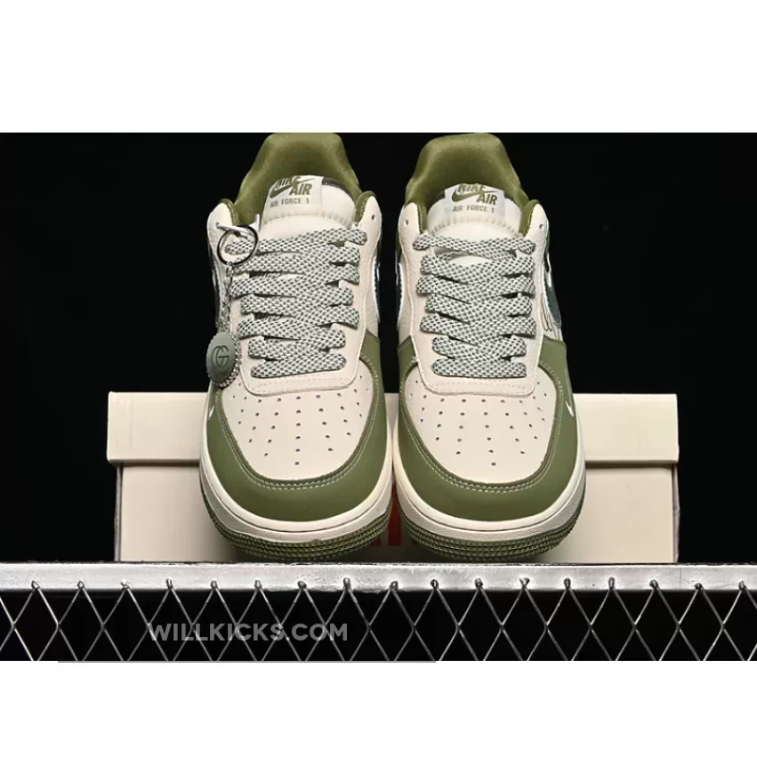 AIR FORCE 1 07 LOW WHITE/GREY/GREEN AIR FORCE 1 07 LOW WHITE/GREY/GREEN
