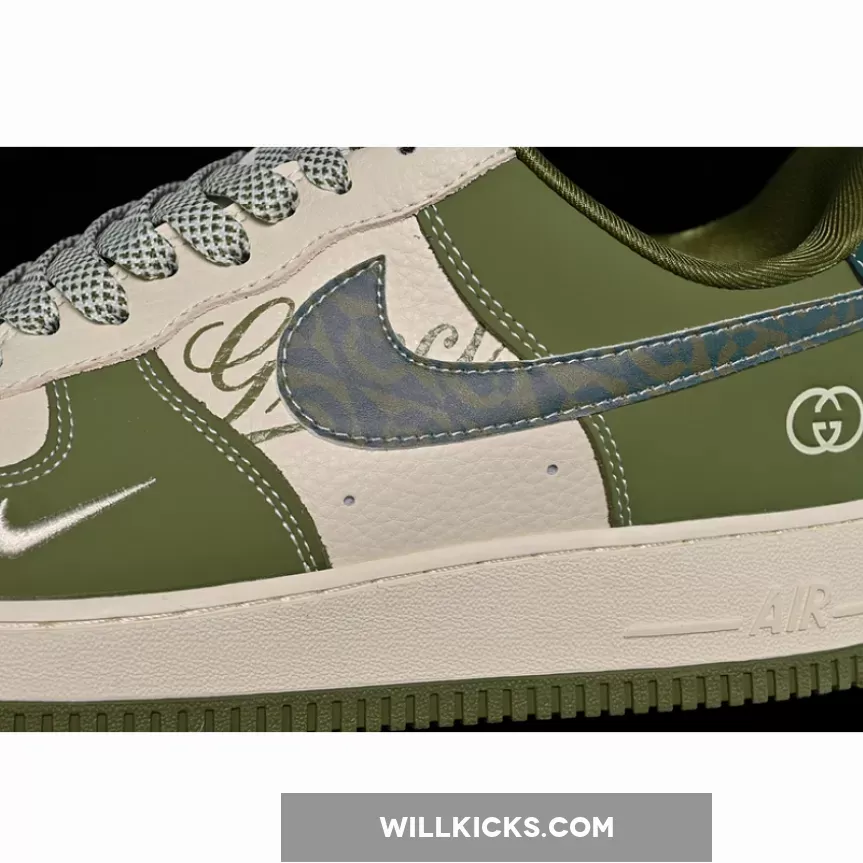 AIR FORCE 1 07 LOW WHITE/GREY/GREEN AIR FORCE 1 07 LOW WHITE/GREY/GREEN