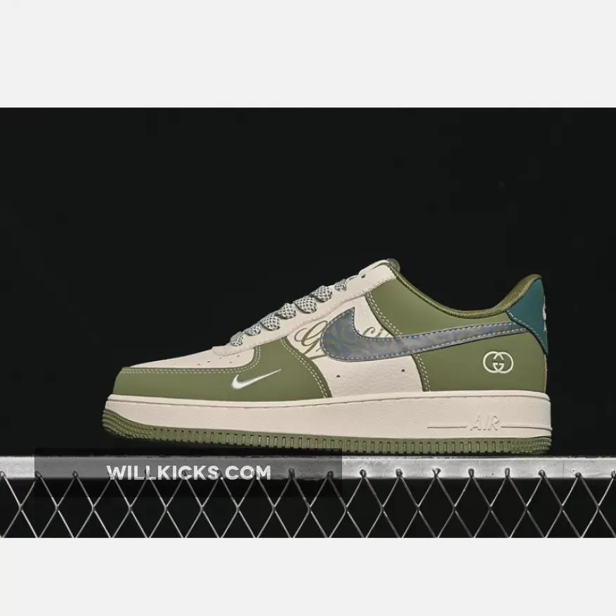AIR FORCE 1 07 LOW WHITE/GREY/GREEN AIR FORCE 1 07 LOW WHITE/GREY/GREEN