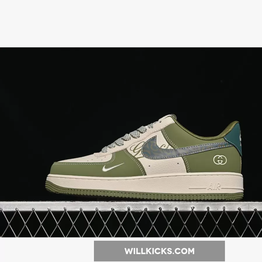AIR FORCE 1 07 LOW WHITE/GREY/GREEN AIR FORCE 1 07 LOW WHITE/GREY/GREEN