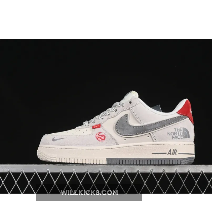 AIR FORCE 1 07 LOW WHITE/GREY/RED