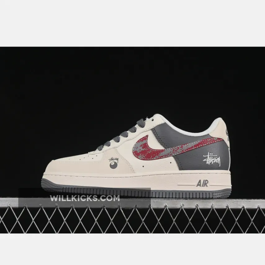 AIR FORCE 1 07 LOW WHITE/GREY/RED