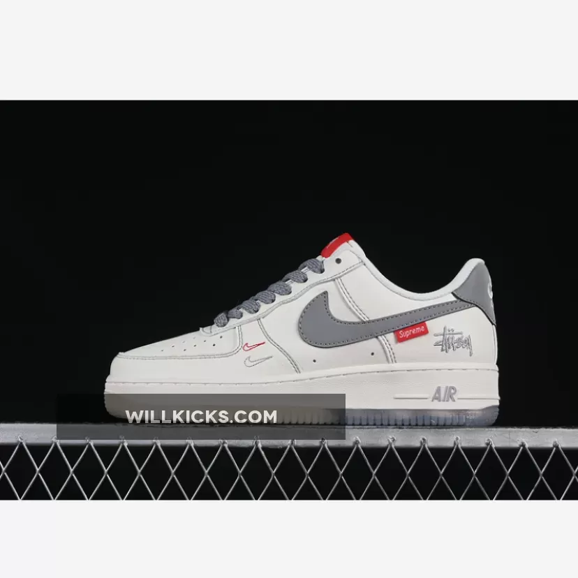 AIR FORCE 1 07 LOW WHITE/GREY/RED