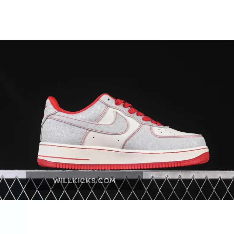AIR FORCE 1 07 LOW WHITE/GREY/RED