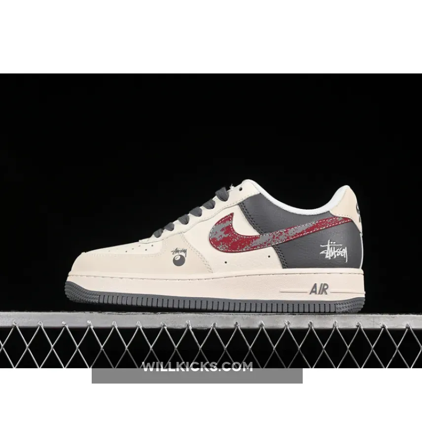 AIR FORCE 1 07 LOW WHITE/GREY/RED AIR FORCE 1 07 LOW WHITE/GREY/RED