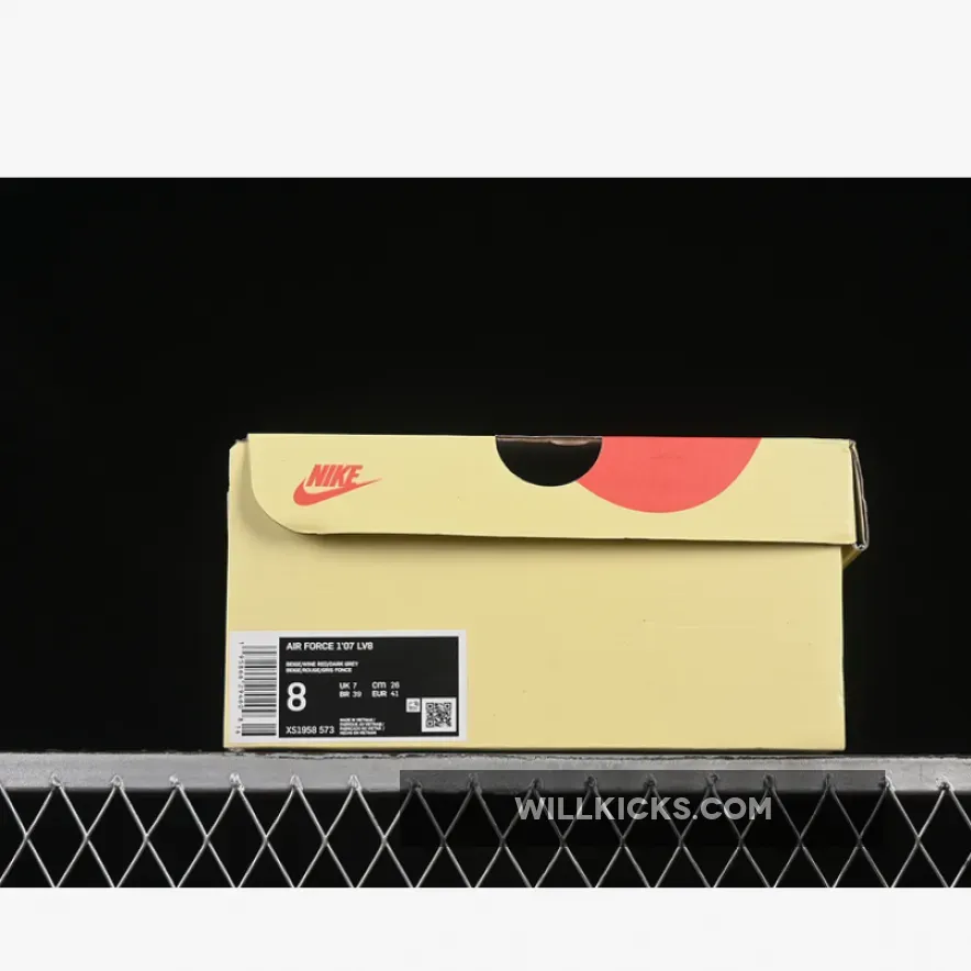 AIR FORCE 1 07 LOW WHITE/GREY/RED AIR FORCE 1 07 LOW WHITE/GREY/RED