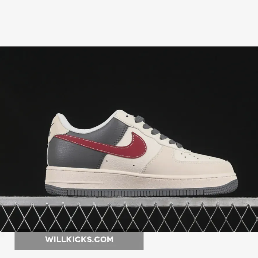 AIR FORCE 1 07 LOW WHITE/GREY/RED AIR FORCE 1 07 LOW WHITE/GREY/RED