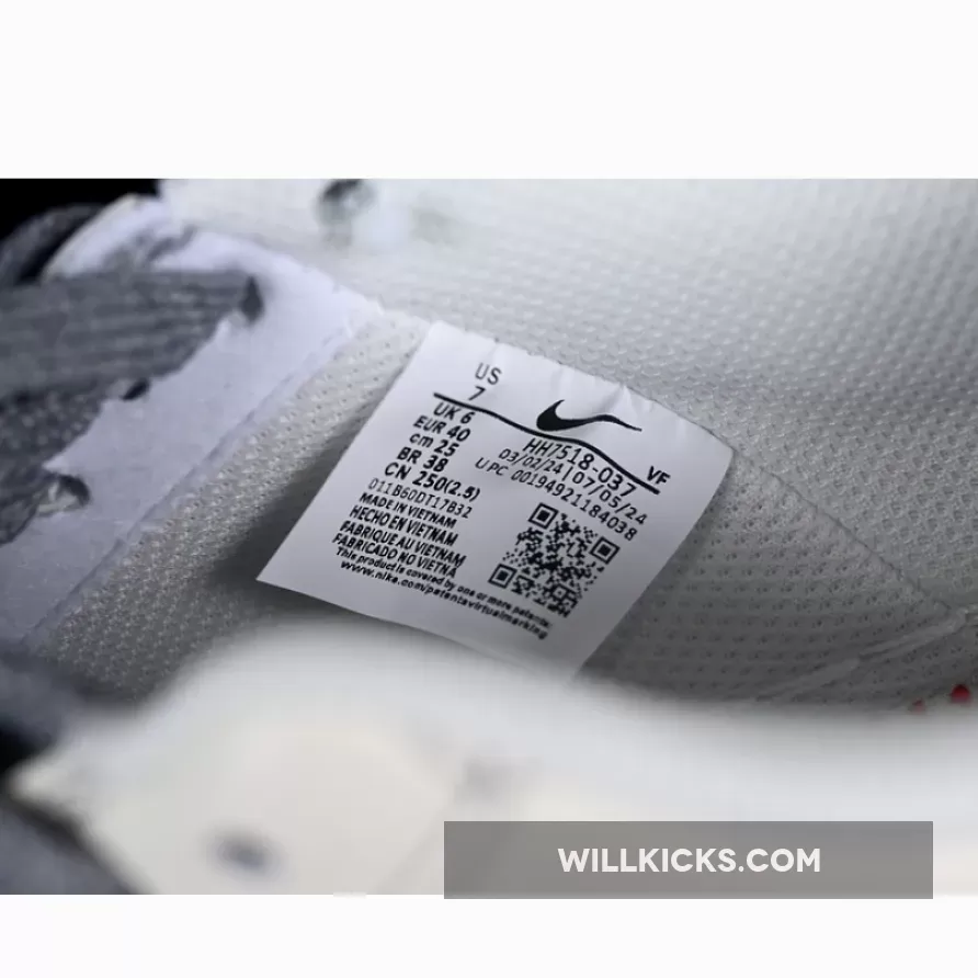 AIR FORCE 1 07 LOW WHITE/GREY/RED AIR FORCE 1 07 LOW WHITE/GREY/RED