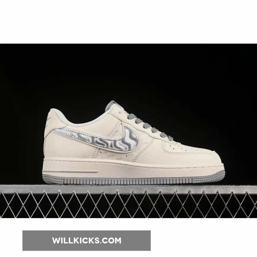 AIR FORCE 1 07 LOW WHITE/GREY/SILVER