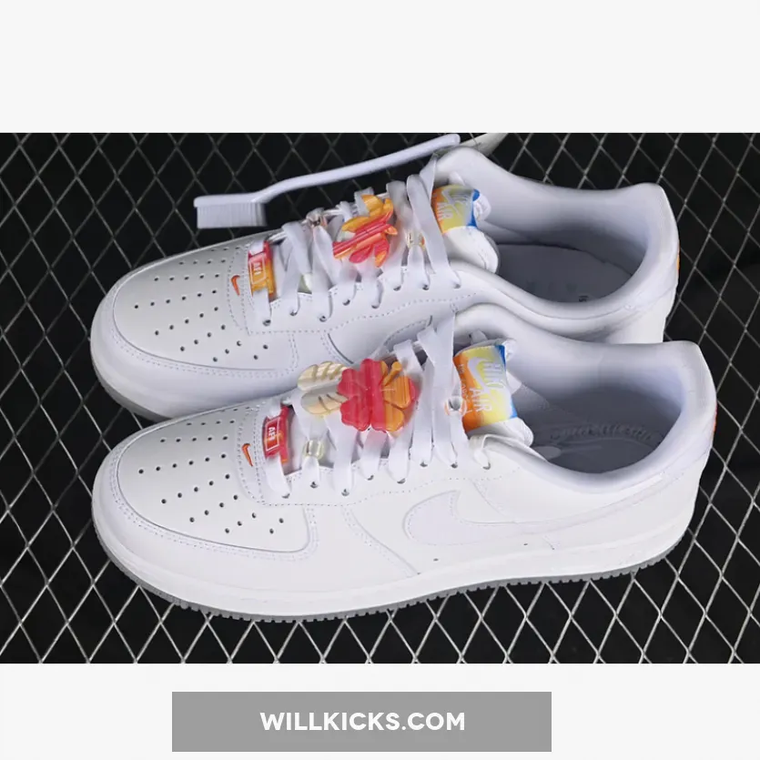 AIR FORCE 1 07 LOW WHITE/ORANGE AIR FORCE 1 07 LOW WHITE/ORANGE