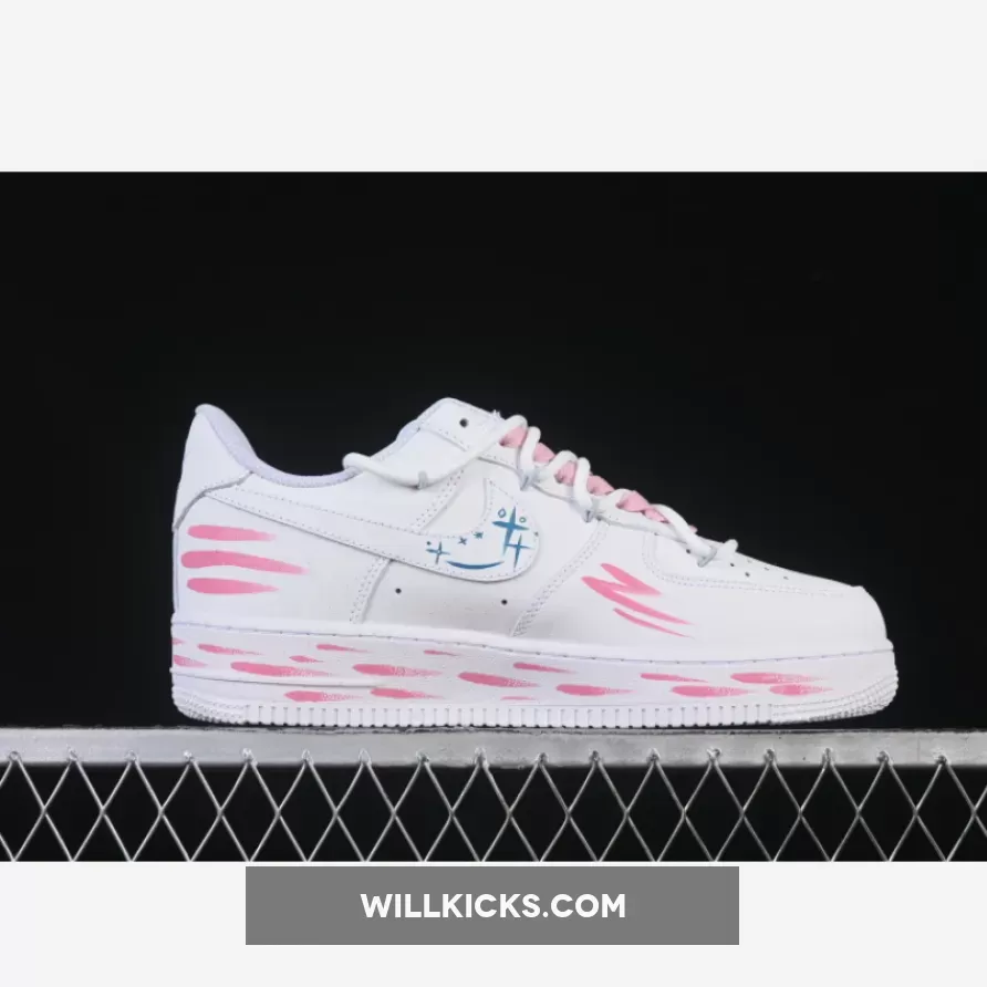 AIR FORCE 1 07 LOW WHITE/PINK/BLUE