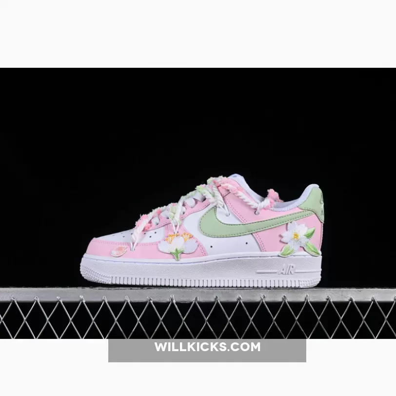 AIR FORCE 1 07 LOW WHITE/PINK/GREEN AIR FORCE 1 07 LOW WHITE/PINK/GREEN