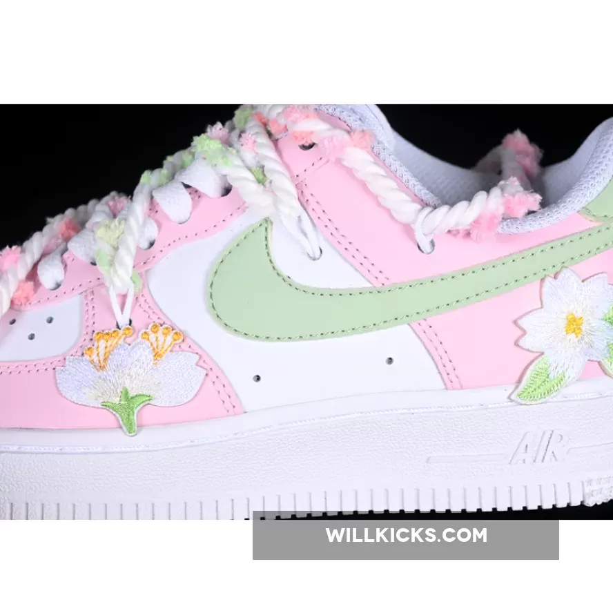 AIR FORCE 1 07 LOW WHITE/PINK/GREEN AIR FORCE 1 07 LOW WHITE/PINK/GREEN