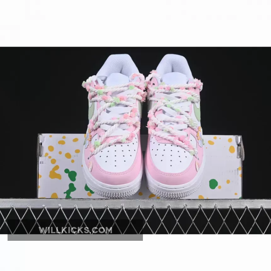AIR FORCE 1 07 LOW WHITE/PINK/GREEN AIR FORCE 1 07 LOW WHITE/PINK/GREEN