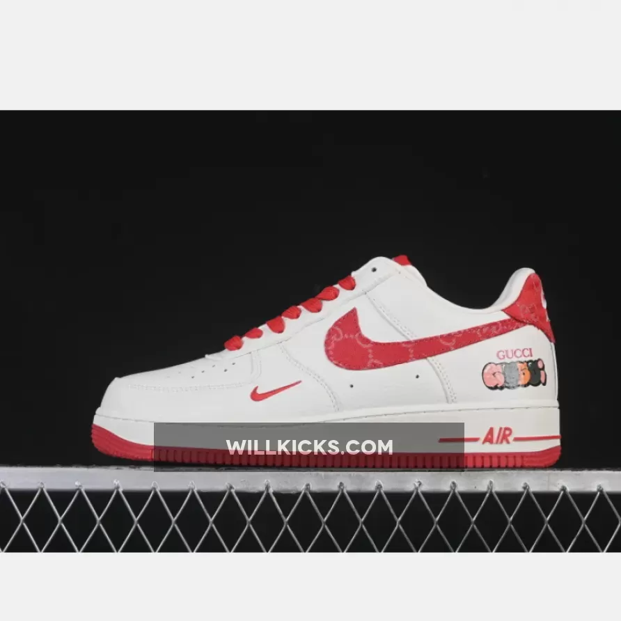 AIR FORCE 1 07 LOW WHITE/RED