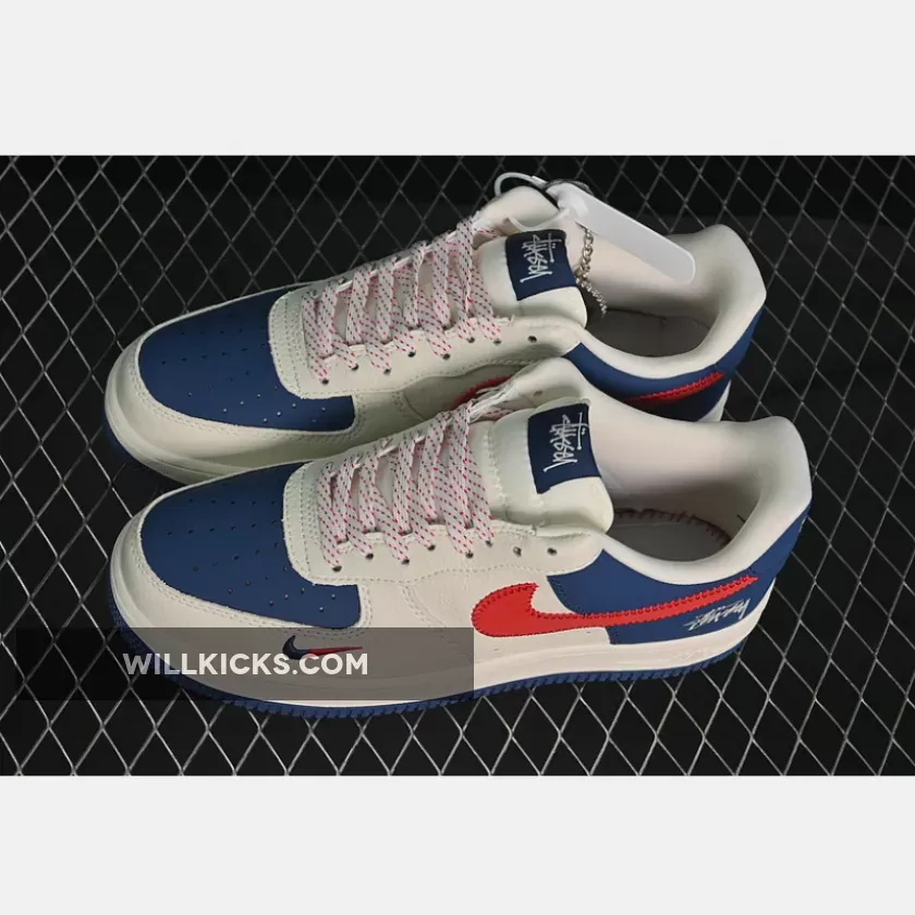 AIR FORCE 1 07 LOW WHITE/RED/BLUE AIR FORCE 1 07 LOW WHITE/RED/BLUE