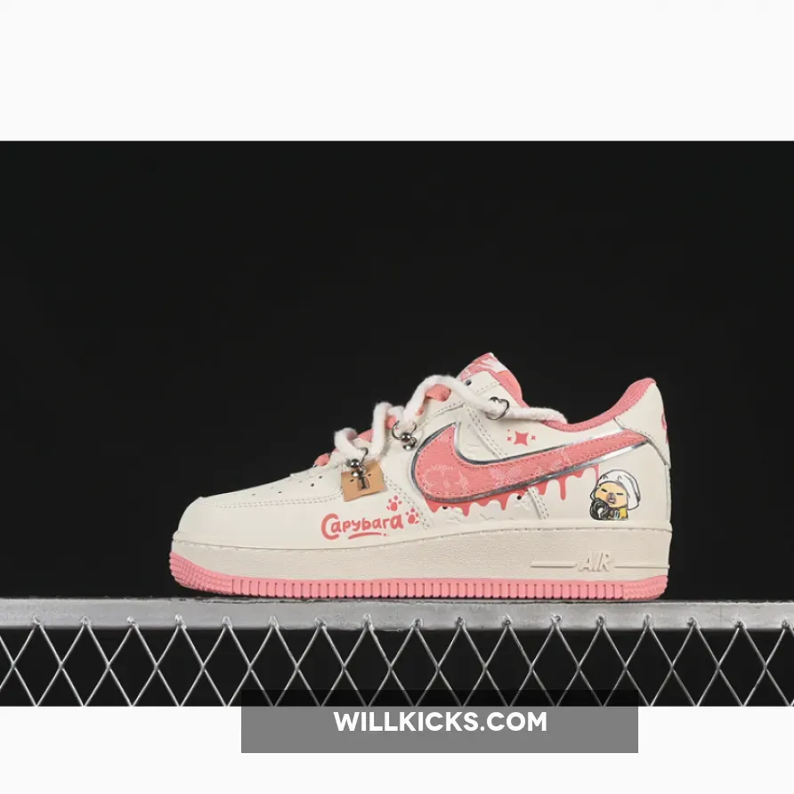 AIR FORCE 1 07 LOW X CAPYBARA POUR MILKBAPE WHITE/PINK