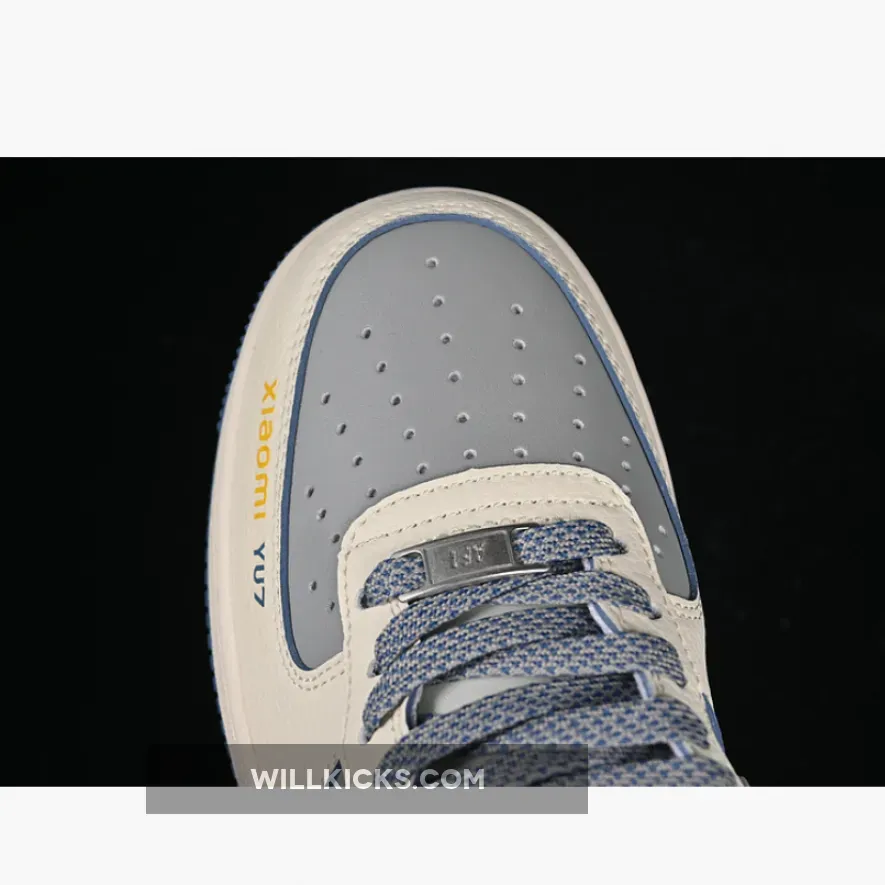 AIR FORCE 1 07 LOW YU7 WHITE/GREY/BLUE AIR FORCE 1 07 LOW YU7 WHITE/GREY/BLUE