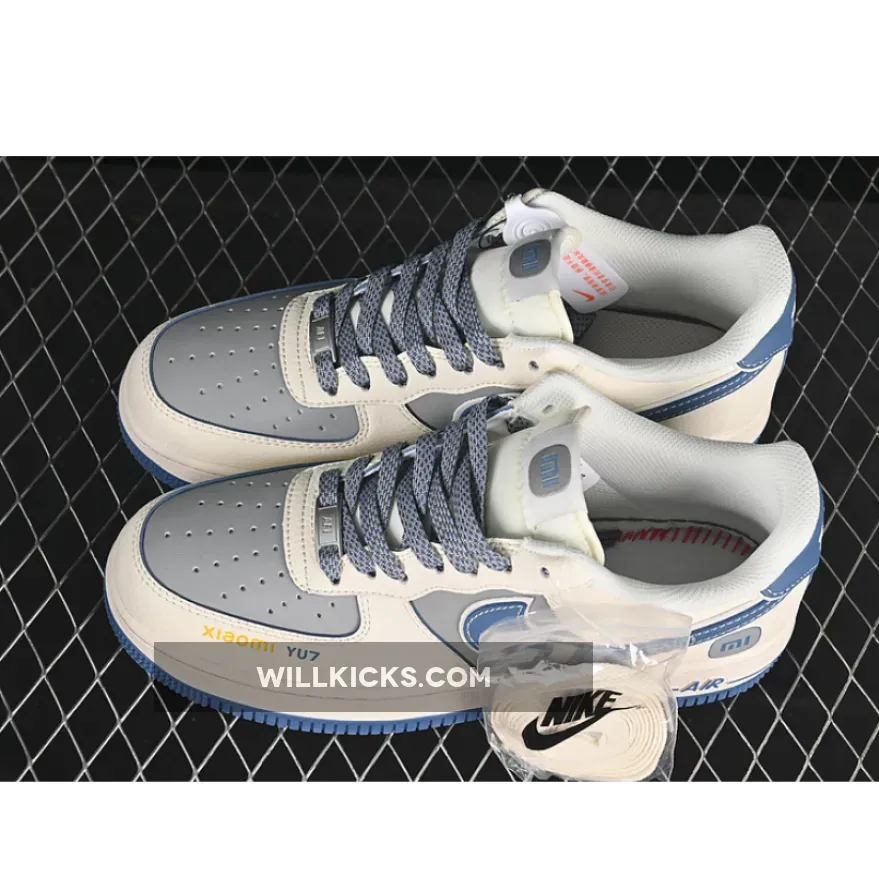 AIR FORCE 1 07 LOW YU7 WHITE/GREY/BLUE AIR FORCE 1 07 LOW YU7 WHITE/GREY/BLUE
