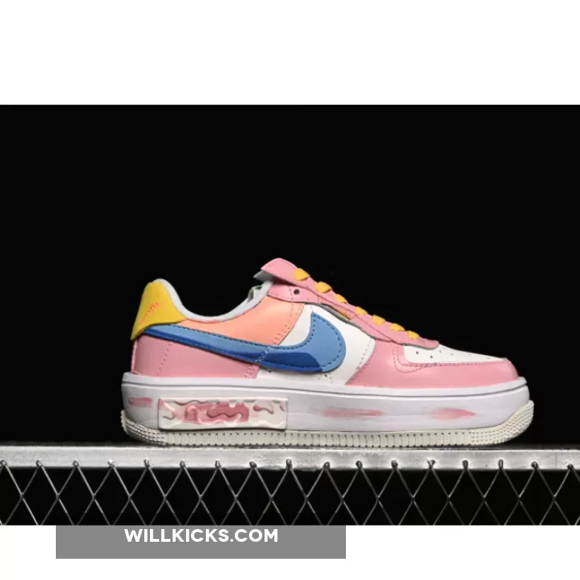 AIR FORCE 1 FONTANKA PIXEL SWEETHEART WHITE/PINK/YELLOW/BLUE