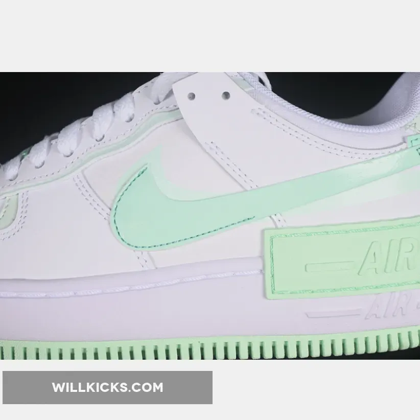 AIR FORCE 1 SHADOW WHITE/BARELY GREEN/MINT FOAM AIR FORCE 1 SHADOW WHITE/BARELY GREEN/MINT FOAM