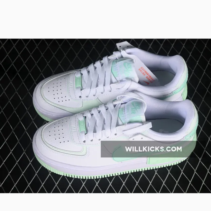 AIR FORCE 1 SHADOW WHITE/BARELY GREEN/MINT FOAM AIR FORCE 1 SHADOW WHITE/BARELY GREEN/MINT FOAM