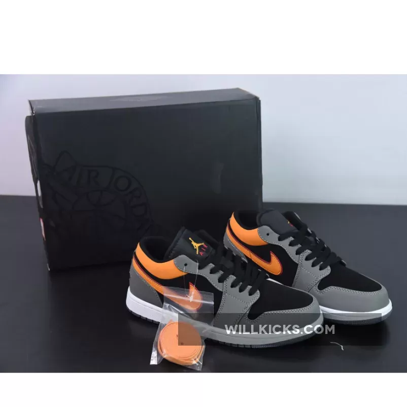 Air Jordan 1 Low Black Grey Orange