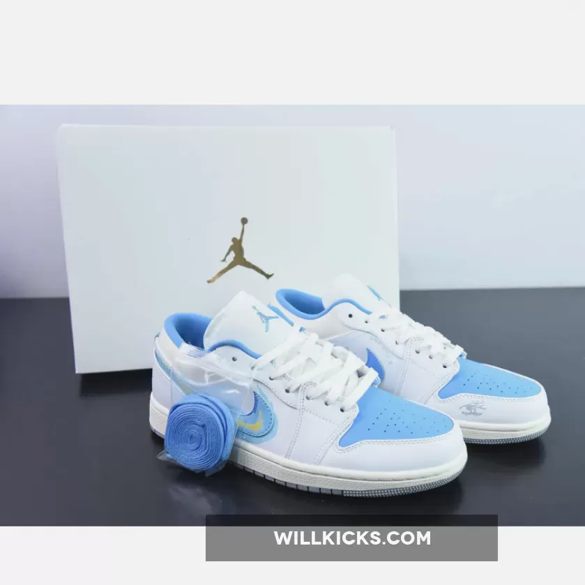 Air Jordan 1 Low "Born To Fly" Sail/University Blue