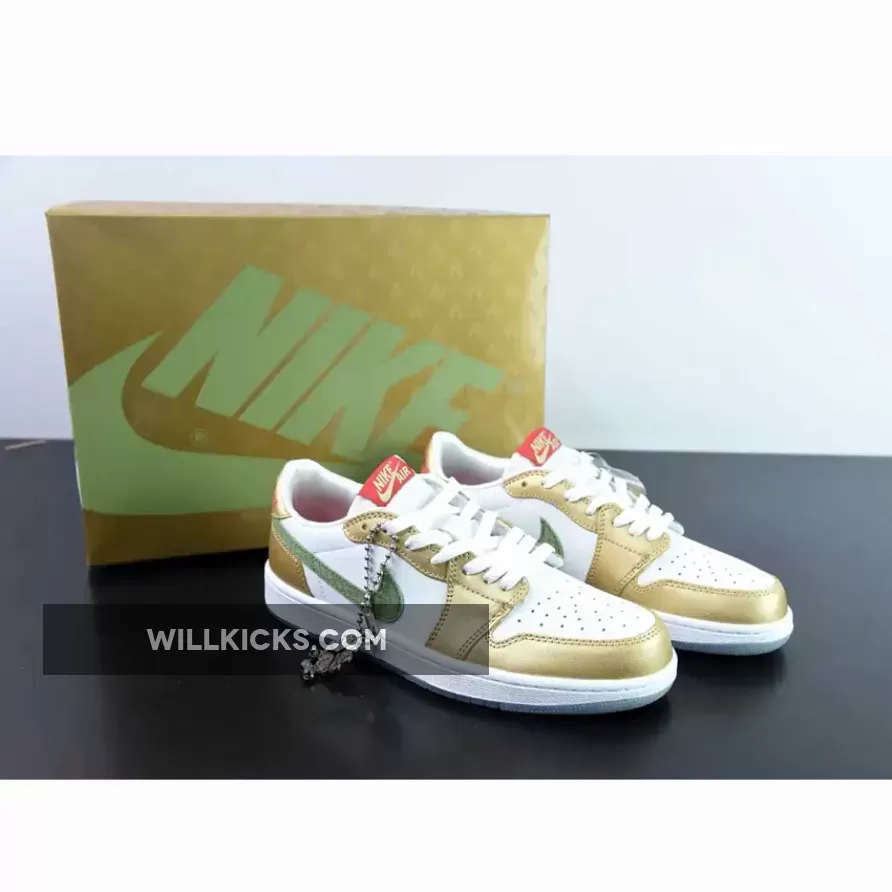 Air Jordan 1 Low OG "CNY 2024" Sail/Metallic Gold Grain