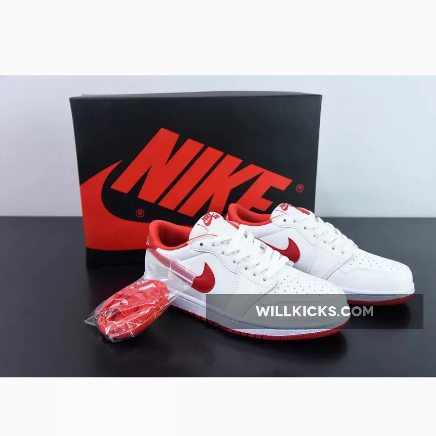 Air Jordan 1 Low OG University Red / White
