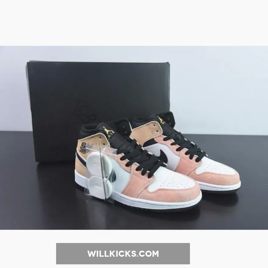 Air Jordan 1 Mid "Flight Club" Magic Ember/Sundial-White-Black