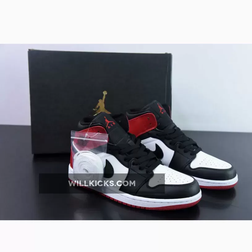 Air Jordan 1 Mid ‘Old Love’ White/Black-Varsity Red