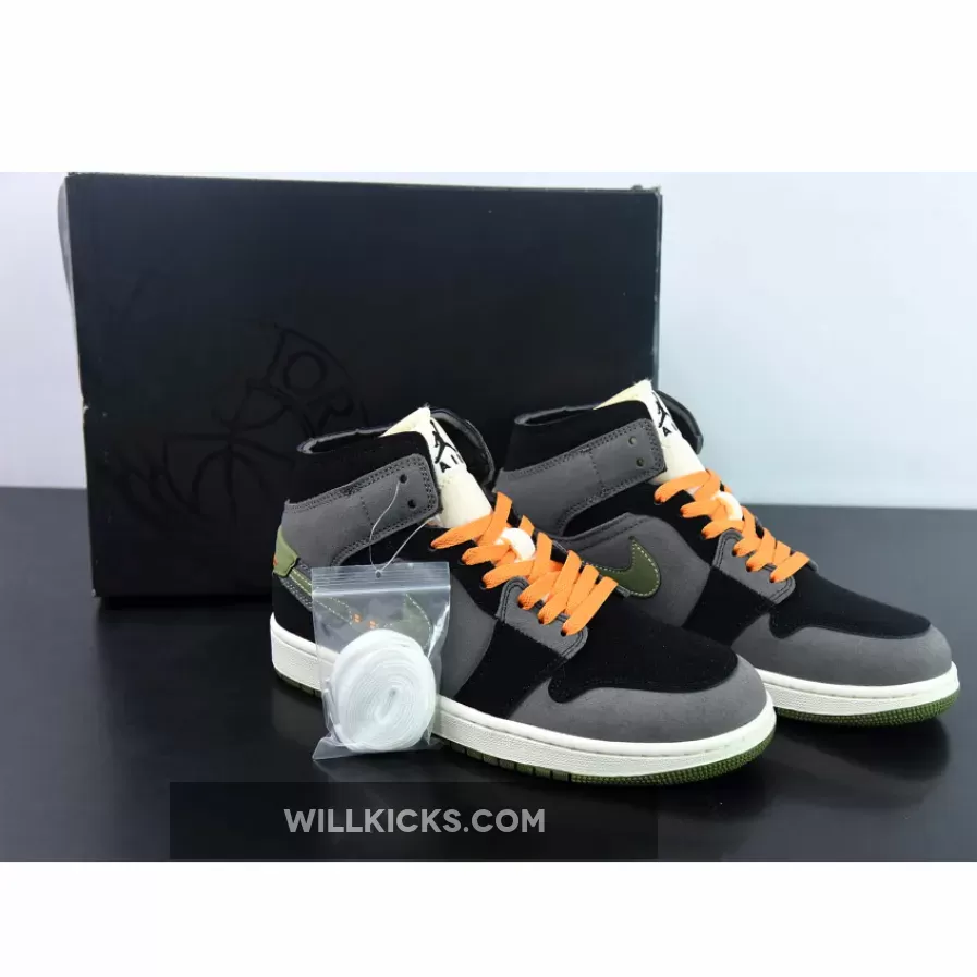 Air Jordan 1 Mid SE Craft Anthracite Light Olive