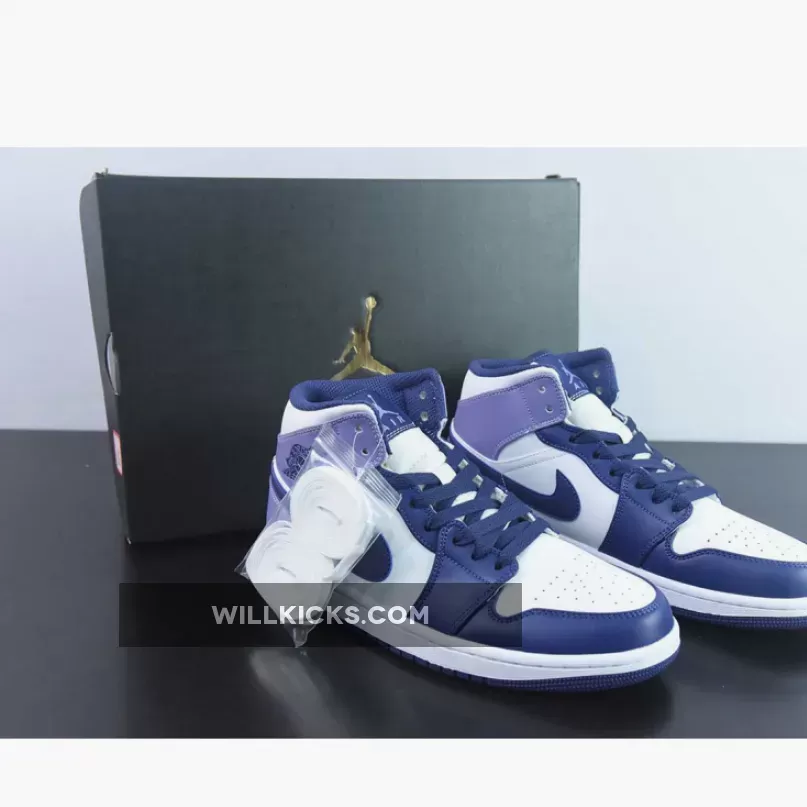 Air Jordan 1 Mid Sky J Purple/White-Sky J Light Purple