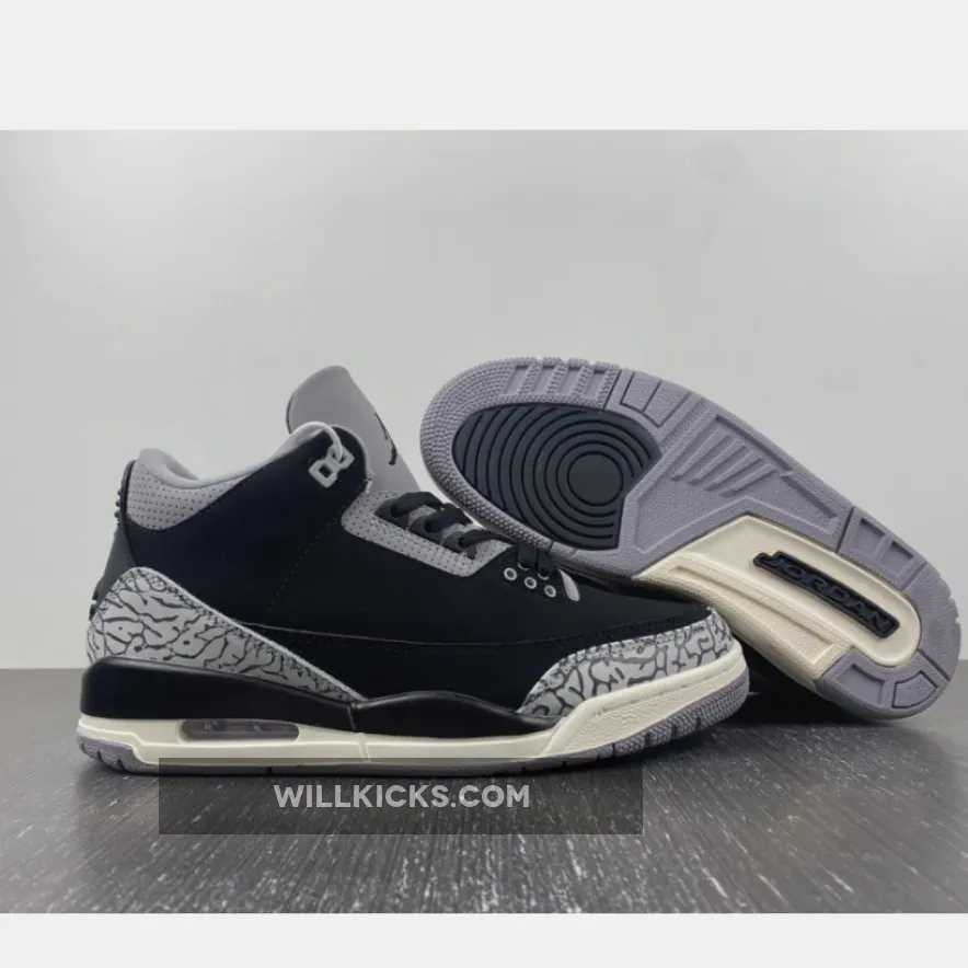 Air Jordan 3 Off Noir Black Coconut Milk Cement Grey Men’s Sale