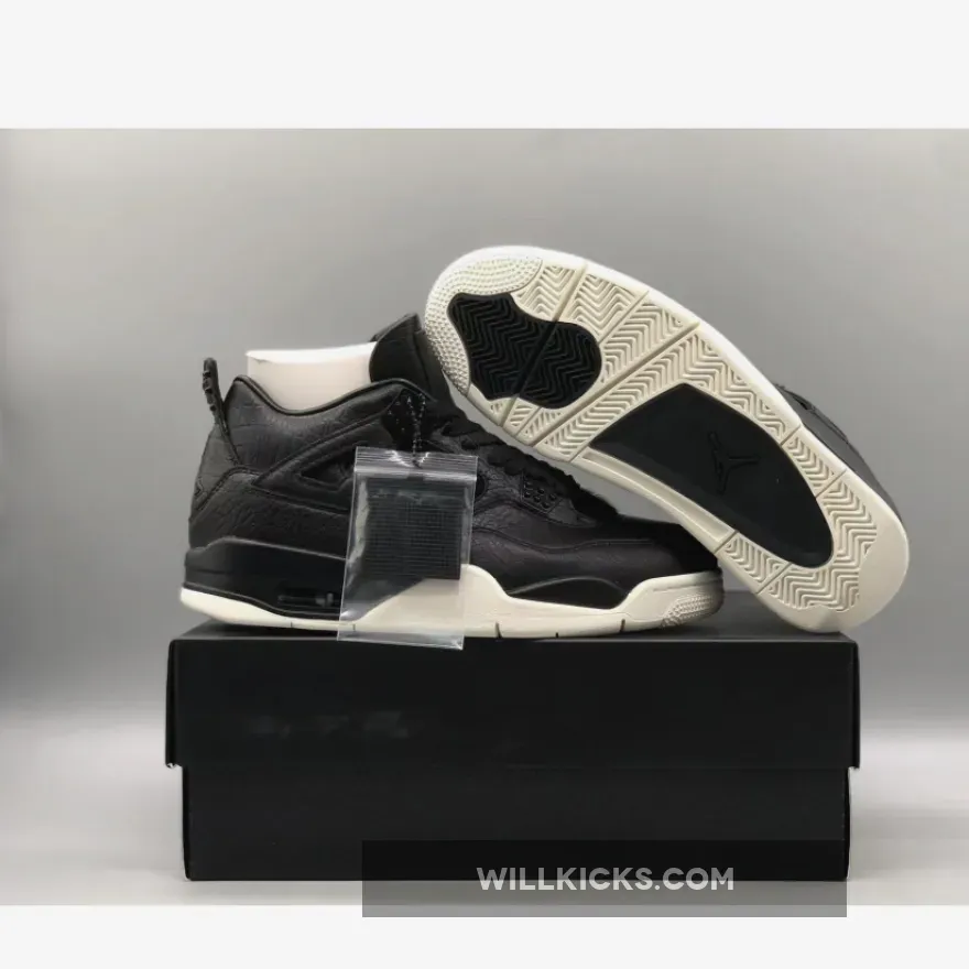 Air Jordan 4 Retro PRM Pony Hair Black