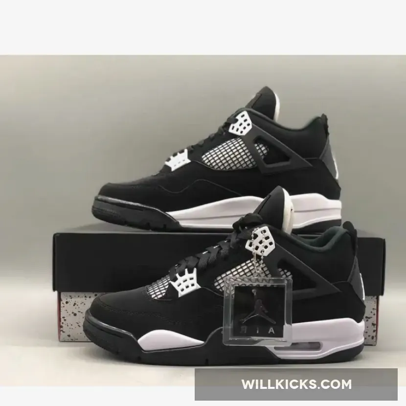 Air Jordan 4 Retro ‘White Thunder’ Black/White Air Jordan 4 Retro ‘White Thunder’ Black/White