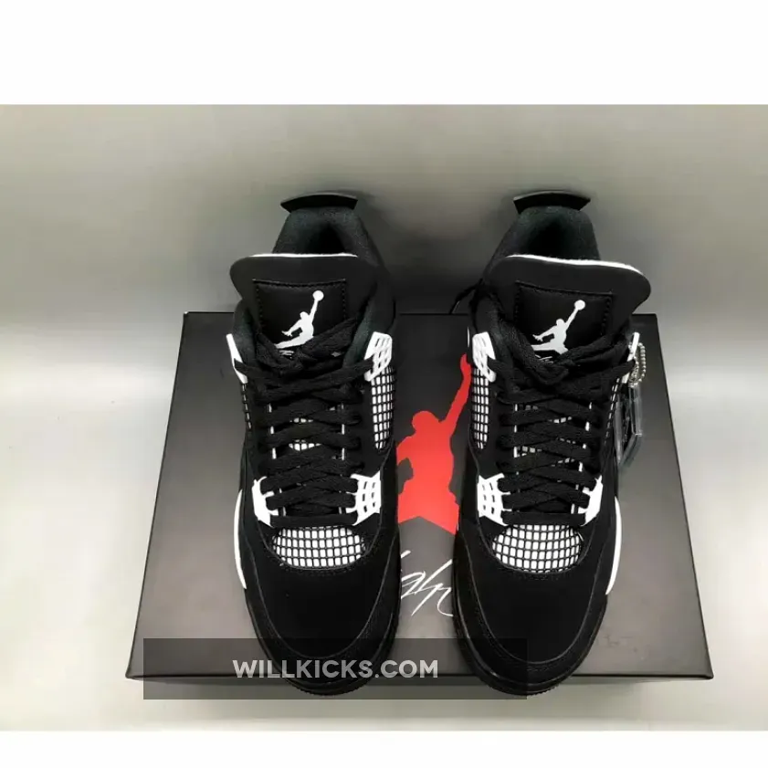 Air Jordan 4 Retro ‘White Thunder’ Black/White Air Jordan 4 Retro ‘White Thunder’ Black/White