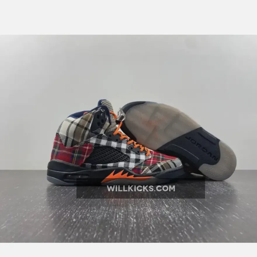 Air Jordan 5 GS Plaid