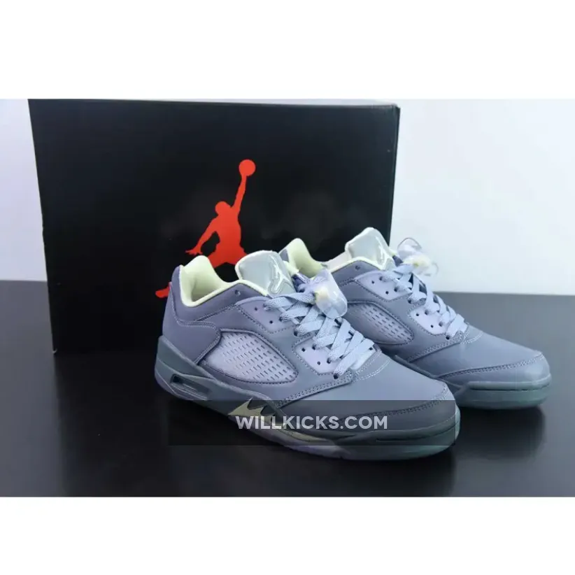 Air Jordan 5 Low "Festival Lights" Indigo Haze/Fire Red